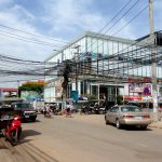 Jedna z głównych ulic w Siem Reap w Kambodży