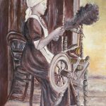 Hanna Dudek - Kobieta przy kołowrotku