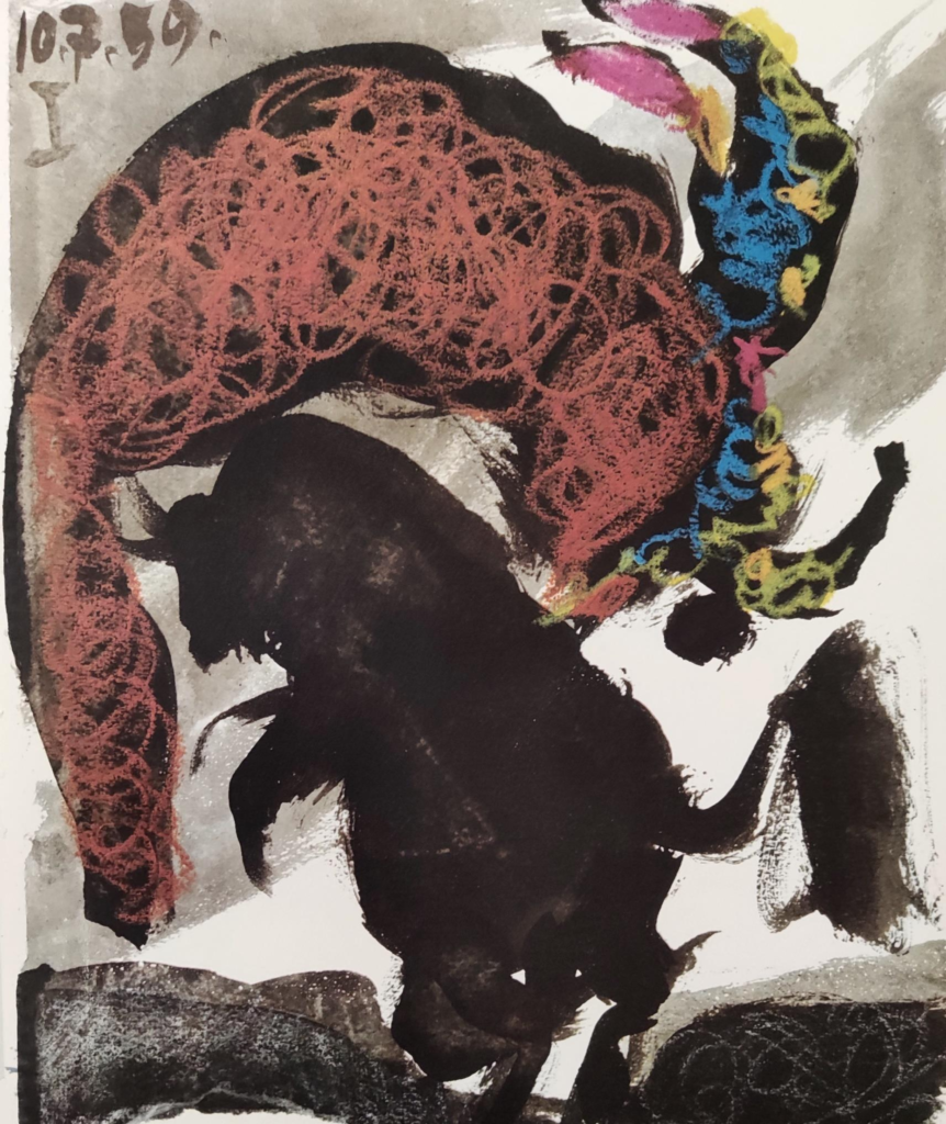 Obraz Picassa przedstawiający walki byków