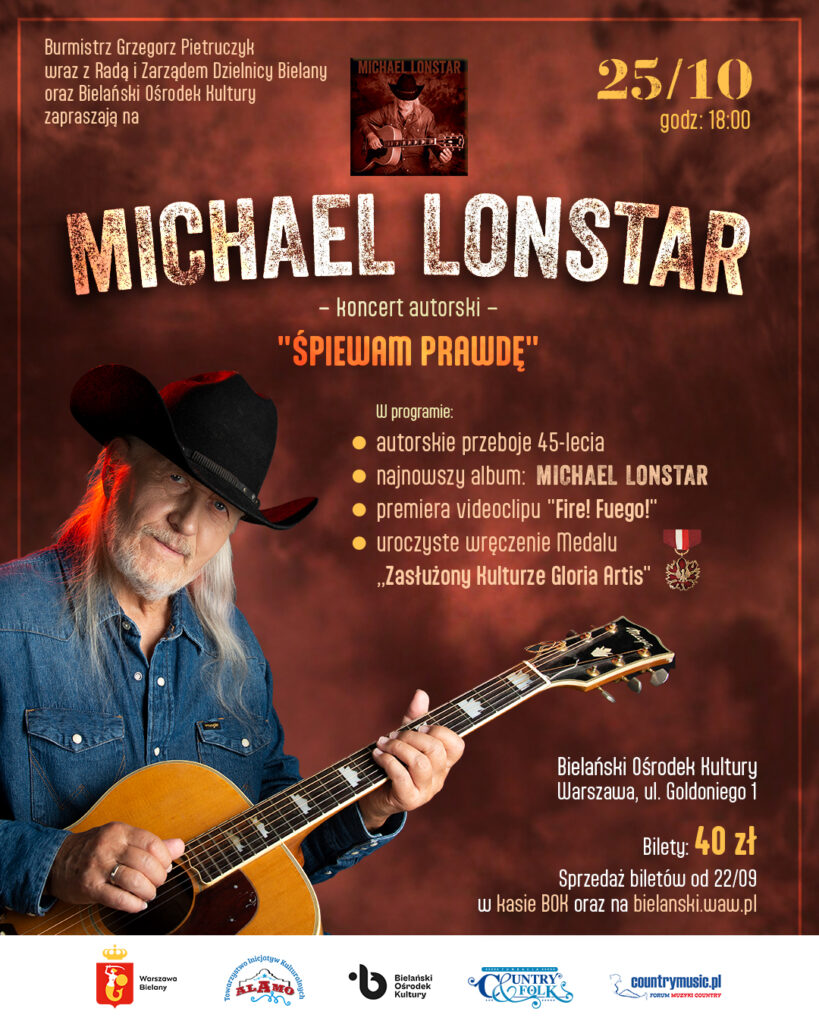 plakat z Michaelem Lonstarem