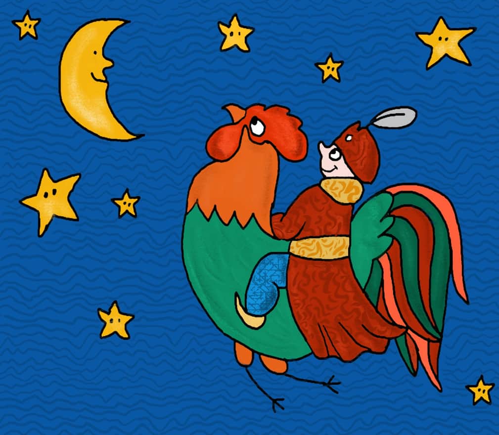 Twardowski na kogucie